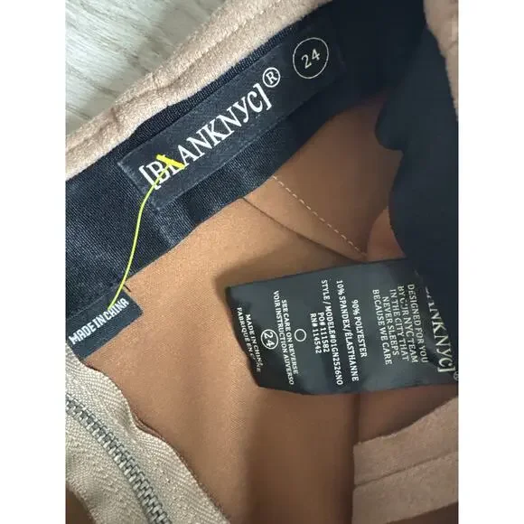 Blank NYC Vegan Suede Skinny Pants XS 24” Waist